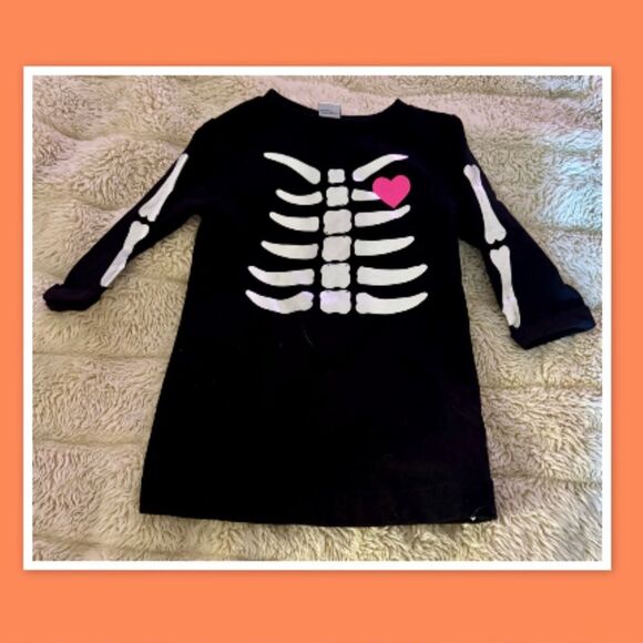 Old Navy Infant Skeleton Print Dress - Size 6-12 mo. - Picture 1 of 2